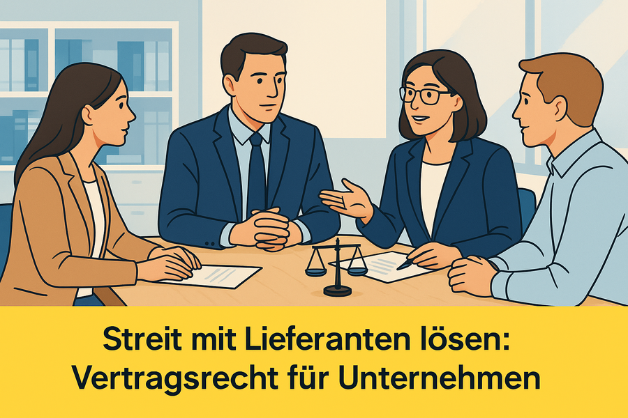 Vertragsrecht für Unternehmen: Streit mit Lieferanten richtig lösen